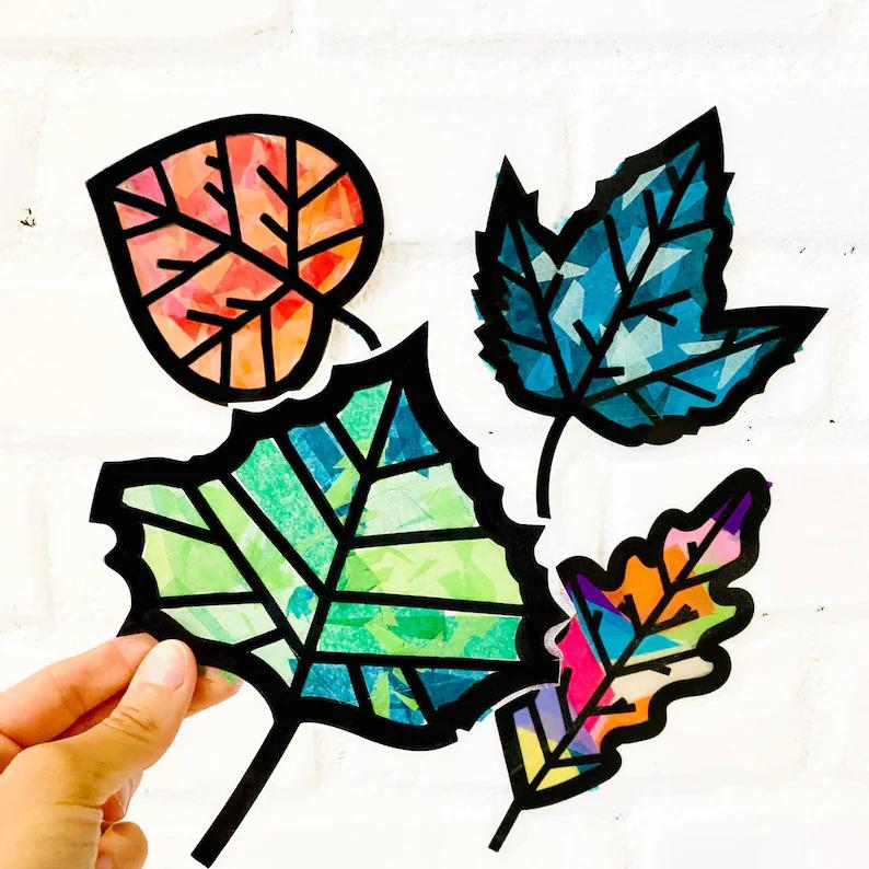 Leaf suncatchers