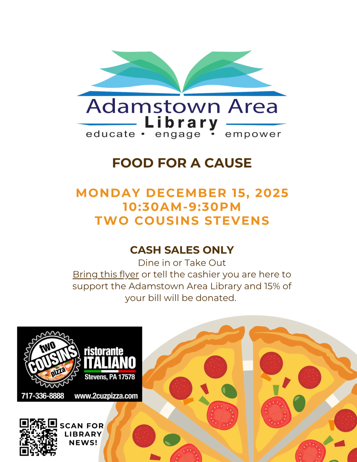 Food for a cause flyer