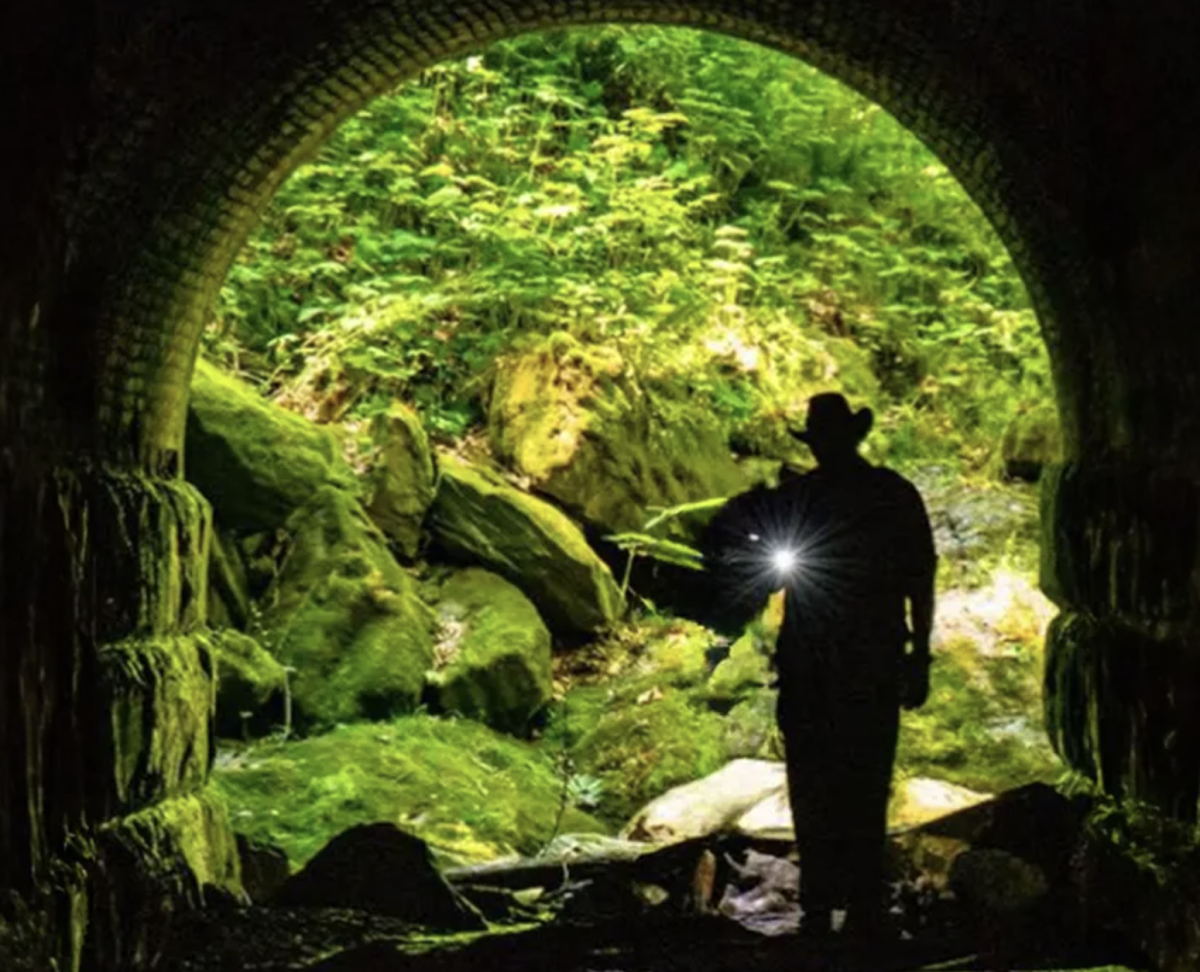 Adam Zurn in a tunnel