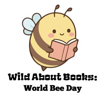 Bee reading a book.