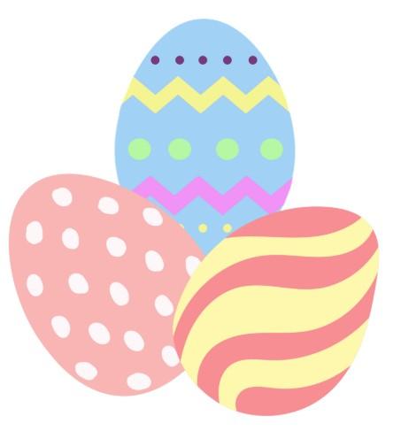 Easter eggs clipart