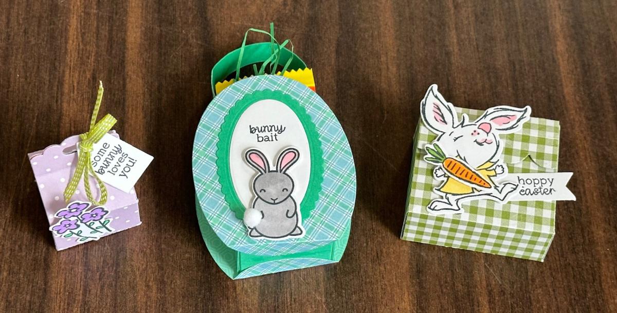 Photo of three treat boxes