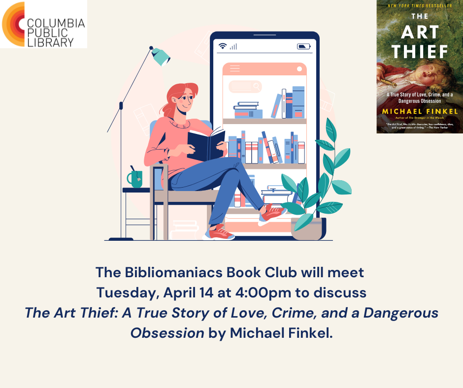 Bibliomaniacs book Club flyer